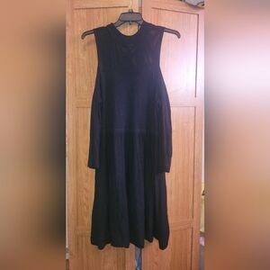 Torrid size 3 black sweater style dress with shoulder cutouts